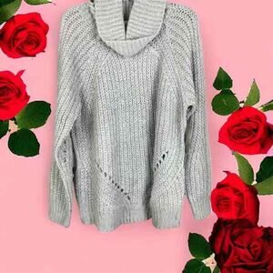 Cloth By Design Women’s Gray Knit Turtleneck Sweater Size M NWT